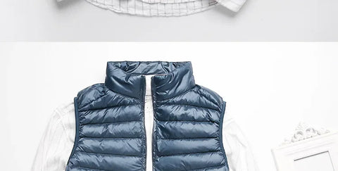 2024 Ultralight Sleeveless Puffer Vest Jacket - Ultra Thin, Warm, Lightweight Down Waistcoat for Men, Perfect for Spring, Autumn, and Winter Travel, Casual Style with White Duck Down Filling