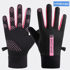 Winter Gloves for Women & Men, Thermal Fleece Cycling Bike Gloves, Waterproof Windproof Cold Resistance, Outdoor Running, Skiing, and Bicycle Mittens by ZOCI