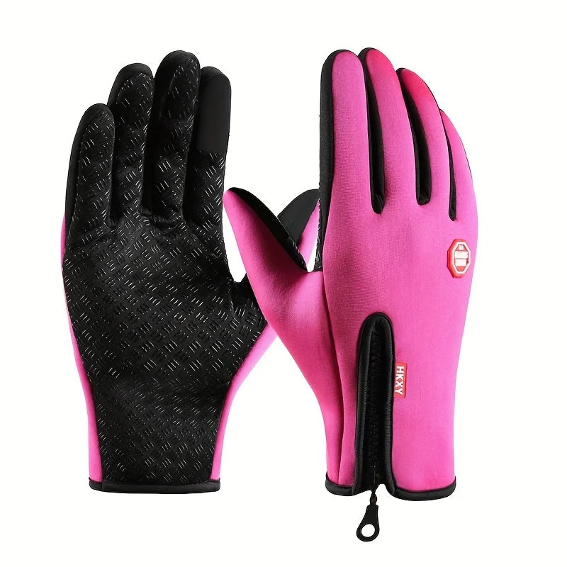 RNO Rich Name Ocean Outdoor Cycling Gloves – Warm & Anti-Slip Elbow-Length Gloves for Men, Perfect for Autumn & Winter Riding