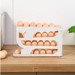 3 Layer / 4 Layer Automatic Egg Roller New Household Kitchen Dedicated Egg Roller Rack Space Saving Large Capacity Egg Organiser