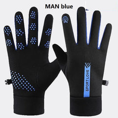 Winter Gloves for Women & Men, Thermal Fleece Cycling Bike Gloves, Waterproof Windproof Cold Resistance, Outdoor Running, Skiing, and Bicycle Mittens by ZOCI