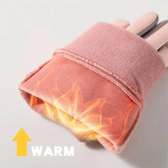 Winter Gloves for Women & Men, Thermal Fleece Cycling Bike Gloves, Waterproof Windproof Cold Resistance, Outdoor Running, Skiing, and Bicycle Mittens by ZOCI