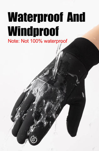 Winter Flip Open Two Finger Gloves for Men & Women – Warm Touch Screen Gloves, Windproof, Waterproof, Ideal for Cycling, Skiing, and Fishing