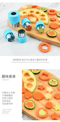 Star Heart Shape Vegetables Cutter Plastic Handle 3Pcs Portable Cook Tools Stainless Steel Fruit Cutting Die Kitchen Gadgets