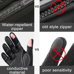 Waterproof Winter Fishing Gloves for Men & Women – 2 Finger Flip, Windproof, Velvet Lined, Warm & Anti-Slip Protection for Angling & Outdoor Activities