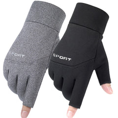 Winter Fishing Gloves for Men & Women – Anti-Slip, Touch Screen, Two Finger Cut Design, Warm Outdoor Cycling & Angling Gloves