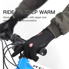 Kyncilor Waterproof Thermal Cycling Gloves – Autumn Winter Warm Full Finger Gloves for Outdoor Sports, Running, Bicycle, Ski, Hiking & Motorcycle