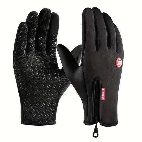 RNO Rich Name Ocean Outdoor Cycling Gloves – Warm & Anti-Slip Elbow-Length Gloves for Men, Perfect for Autumn & Winter Riding