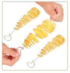 Whirlwind Potato Spiral Cutter Potato Tower Making Machine Vegetable Slicer Creative Vegetable Tools Kitchen Accessories Gadgets