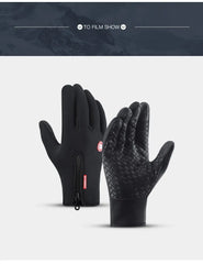 Kyncilor Waterproof Thermal Cycling Gloves – Autumn Winter Warm Full Finger Gloves for Outdoor Sports, Running, Bicycle, Ski, Hiking & Motorcycle