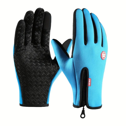 RNO Rich Name Ocean Outdoor Cycling Gloves – Warm & Anti-Slip Elbow-Length Gloves for Men, Perfect for Autumn & Winter Riding