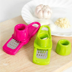 1 Pack Mini Garlic Grinder Creative Garlic Press Kitchen Garlic Mash Manual Garlic Mashing Green Kitchen Gadgets