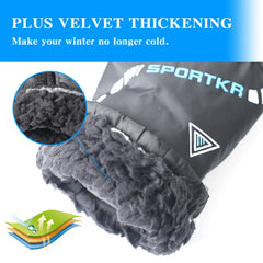 Winter Cycling Gloves for Men & Women – Outdoor Waterproof Skiing, Riding, Hiking, Motorcycle Warm Mitten Gloves, Unisex Thermal Sport Gloves